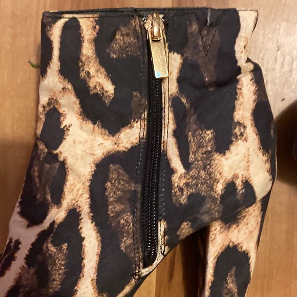 Bamboo leopard platform boot - Picture 4 of 6